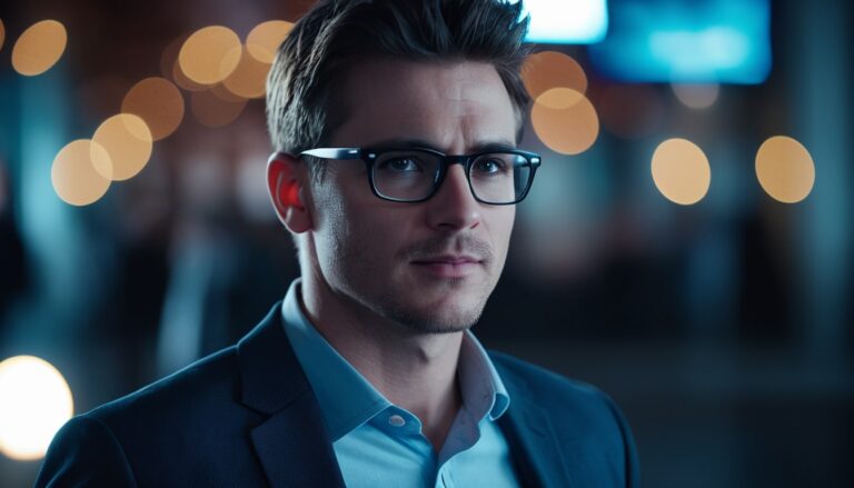 Ein Mann blickt kritisch in die Kamera